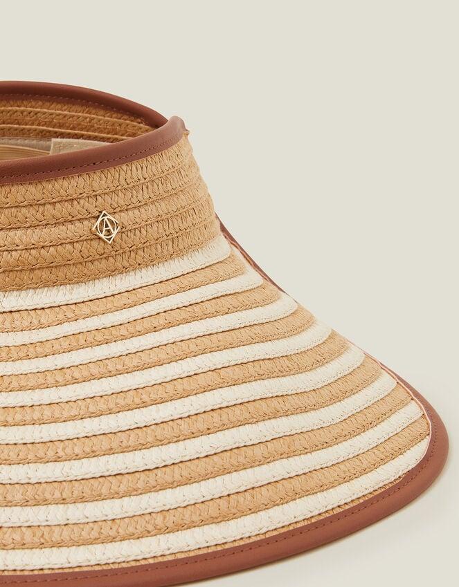 Accessorize Large Stripe Sun Visor