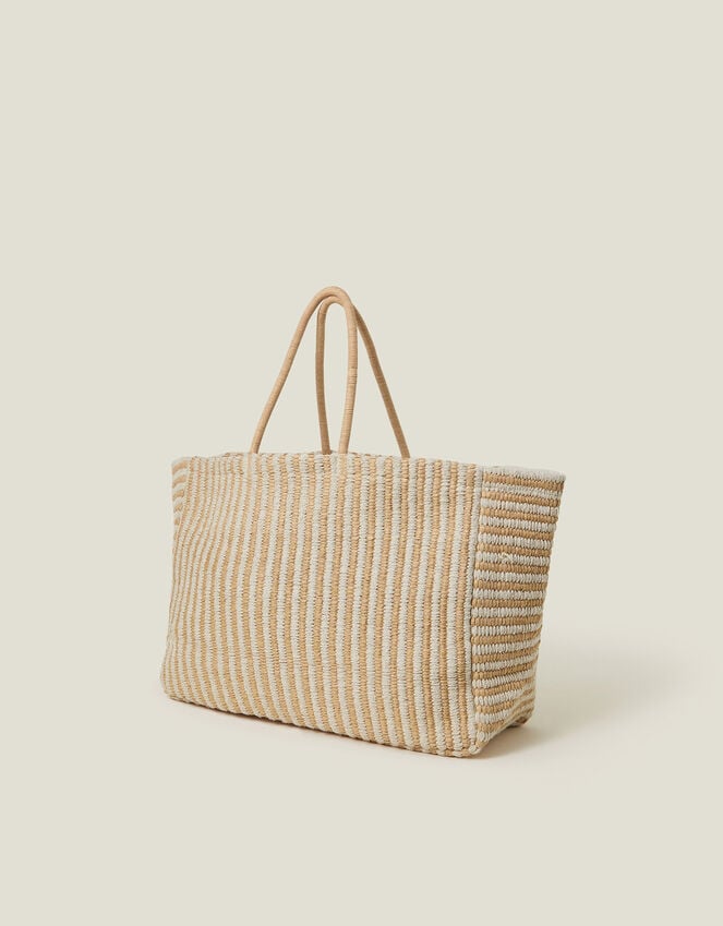 Accessorize Large Woven Stripe Tote Bag