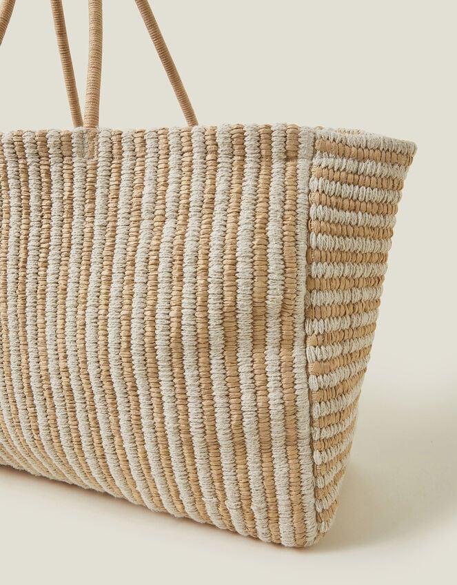 Accessorize Large Woven Stripe Tote Bag
