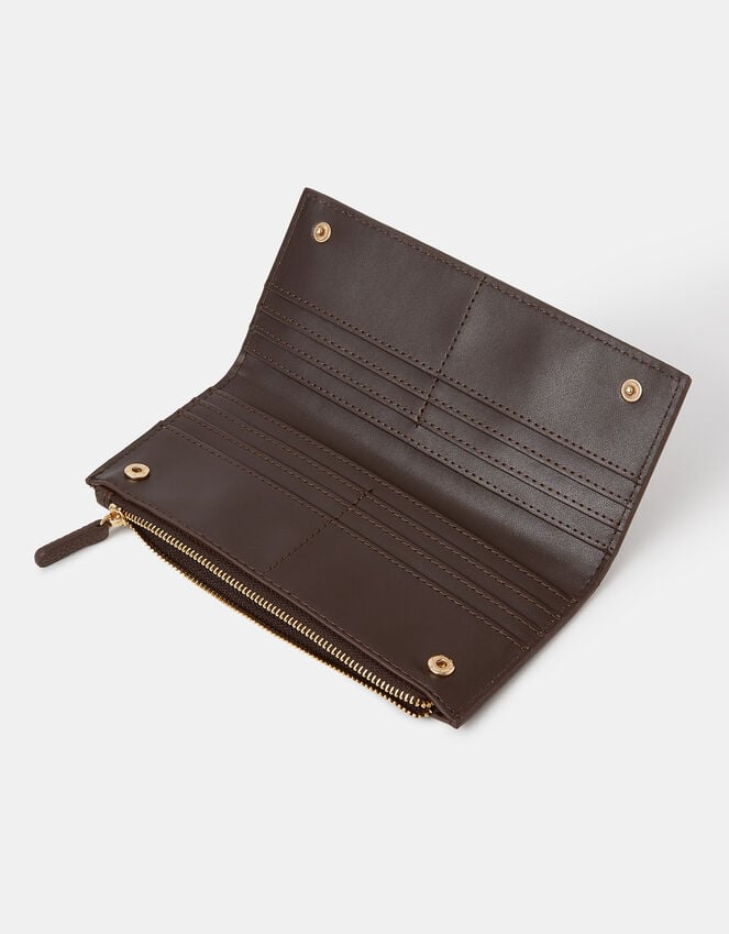 Accessorize Large Woven Zip Purse