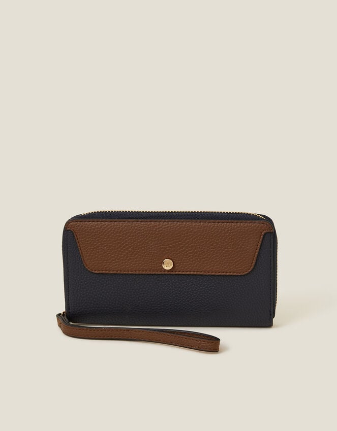 accessorize Large Zip-Around Faux Leather Purse