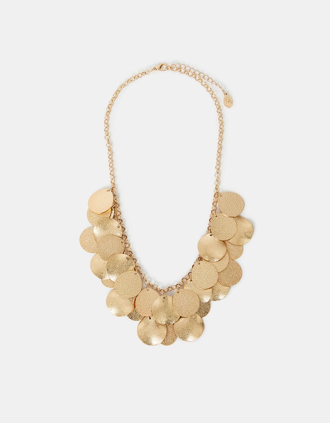 Accessorize Layered Disc Necklace