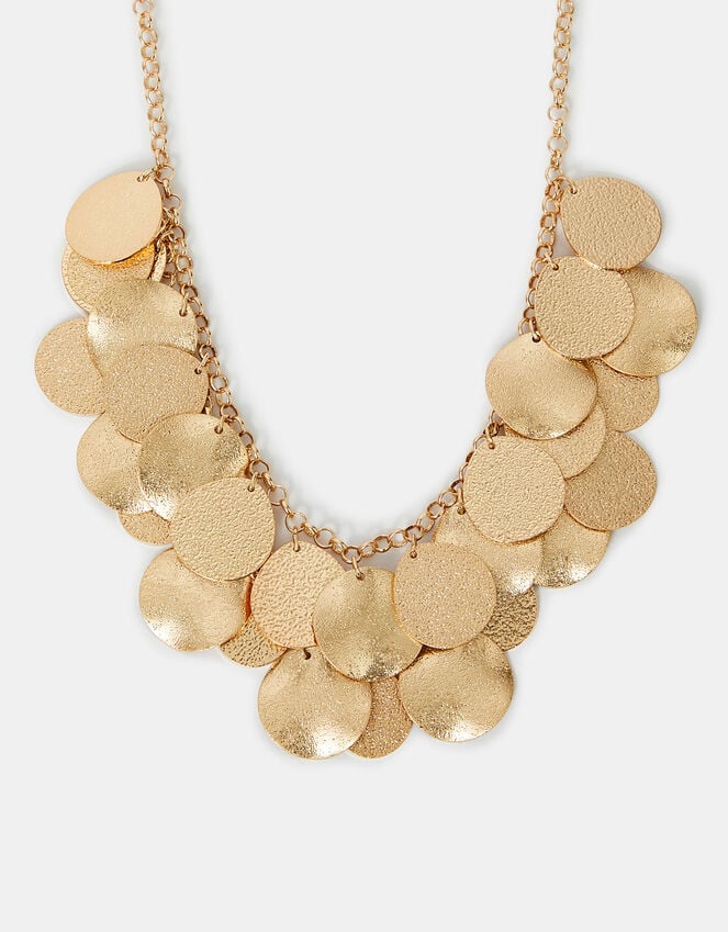 accessorize Layered Disc Necklace