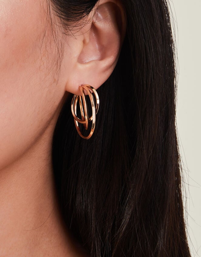 Accessorize Layered Hoop Earrings