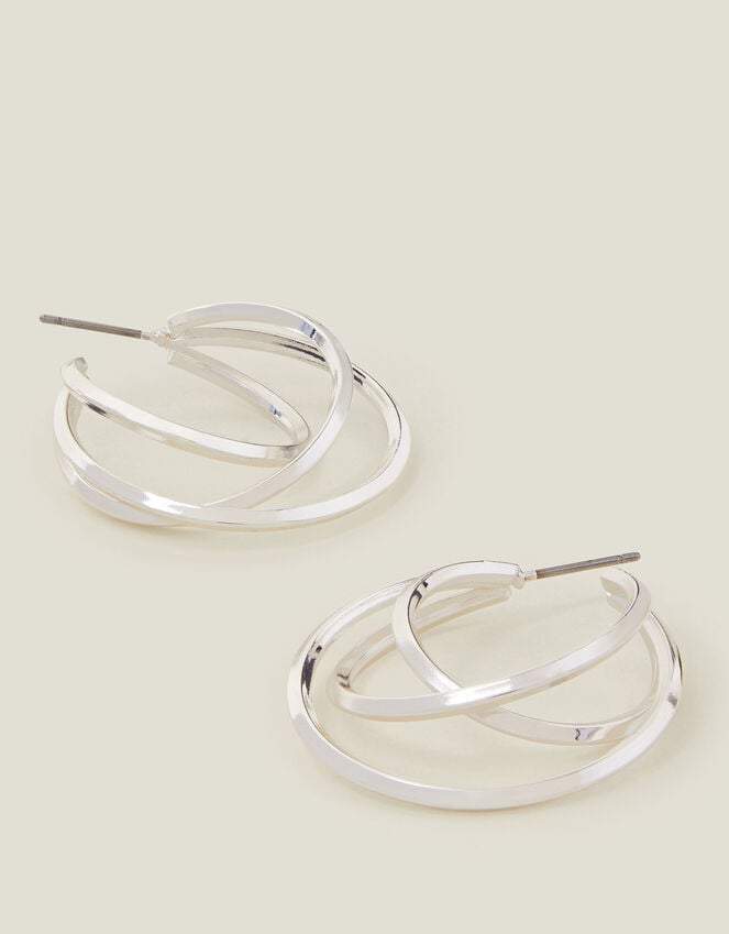 accessorize Layered Hoop Earrings