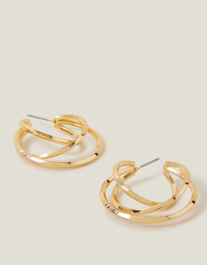 accessorize Layered Hoop Earrings
