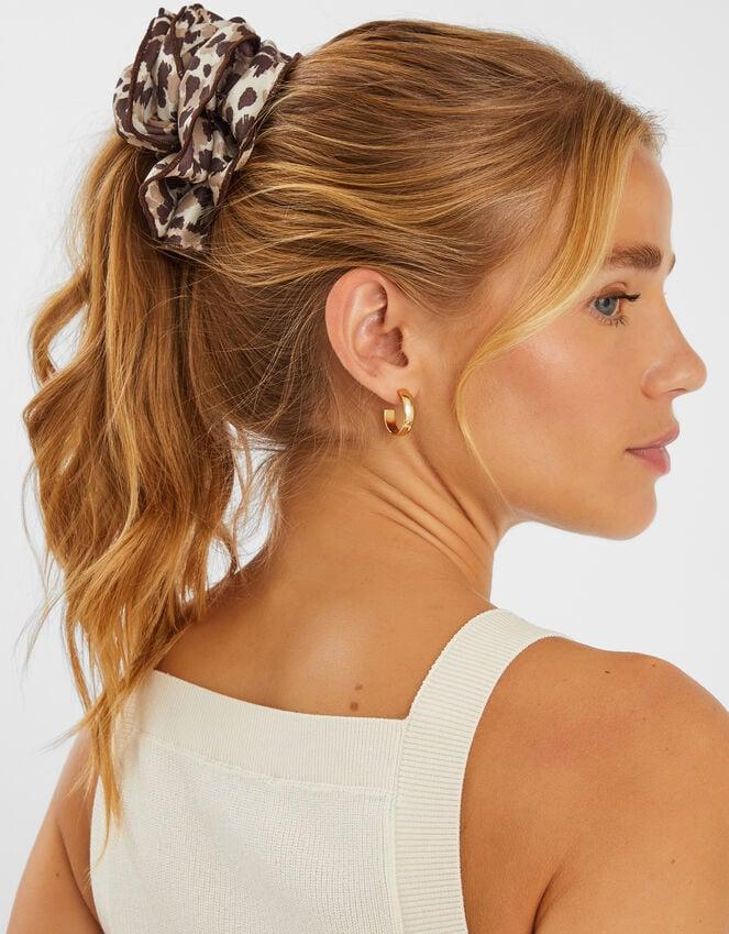 Accessorize Leopard Print Layered Hair Scrunchie