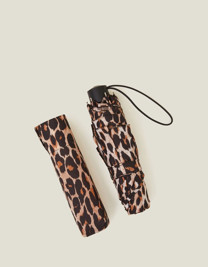 accessorize Leopard Print Umbrella