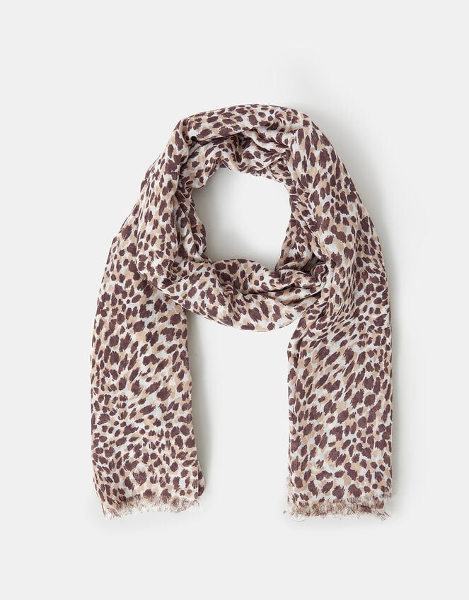 accessorize Lightweight Cheetah Print Scarf