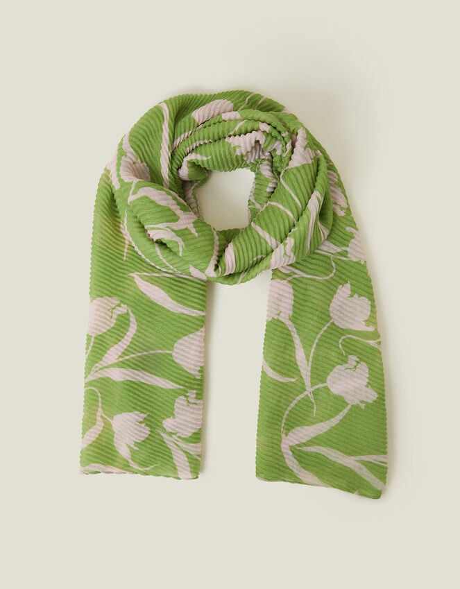 accessorize Lightweight Floral Pleat Scarf