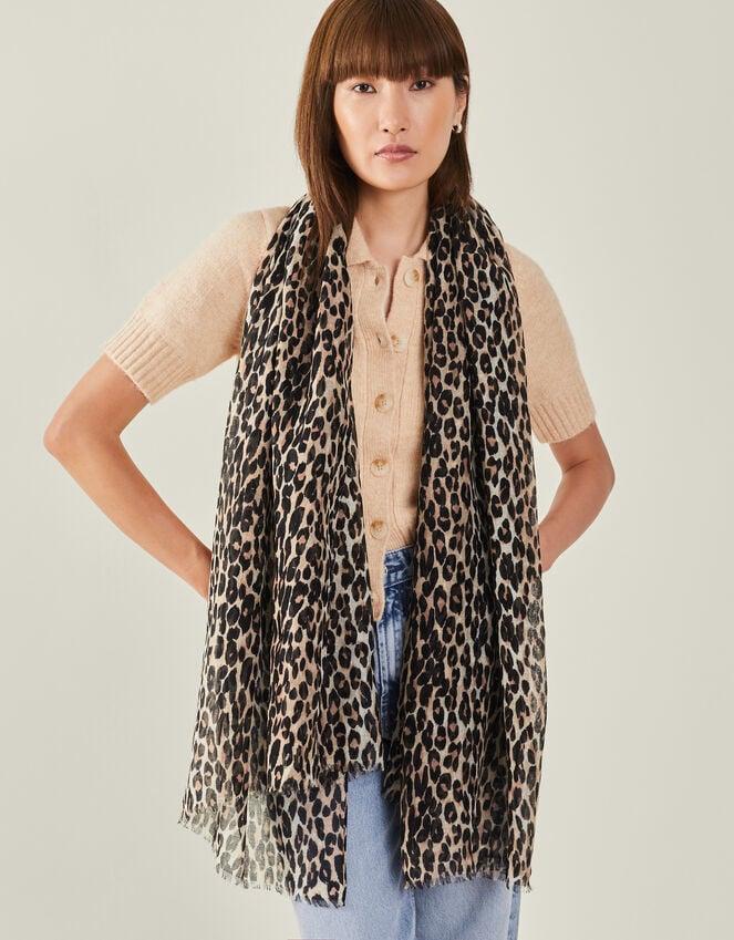 Accessorize Lightweight Leopard Print Scarf
