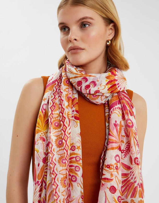 Accessorize Lightweight Palm Print Scarf