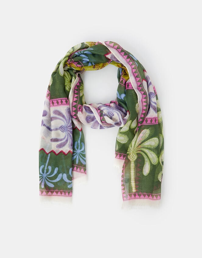 accessorize Lightweight Palm Print Scarf