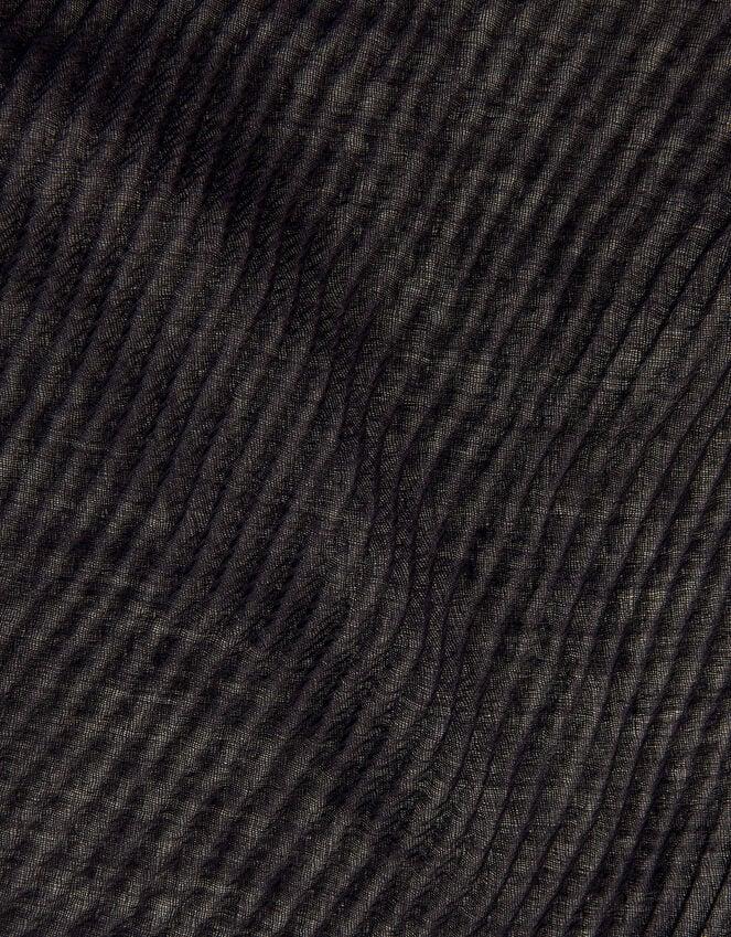 Accessorize Lightweight Pleated Scarf Black