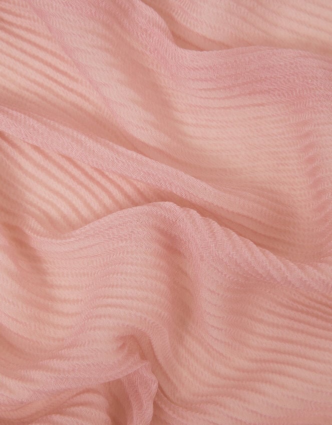 Accessorize Lightweight Pleated Scarf Pink