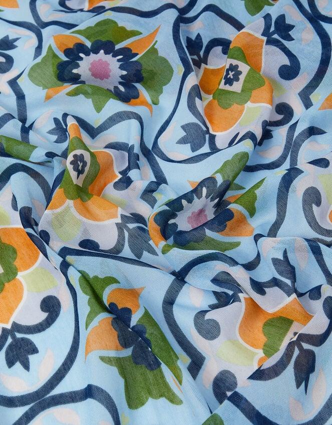 Accessorize Lightweight Tile Print Scarf