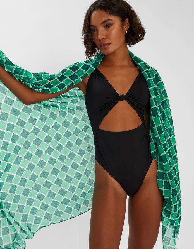 Accessorize Lightweight Tile Print Scarf