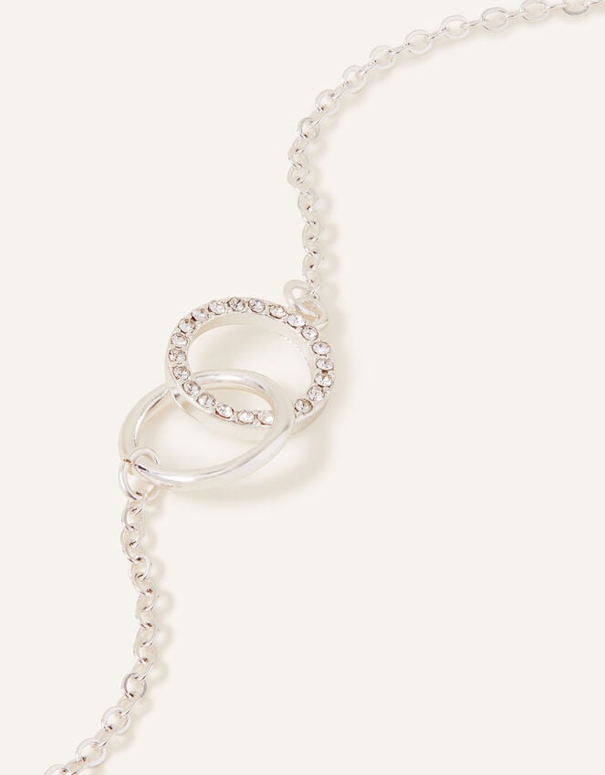 Accessorize Linked Circle Pendant Necklace