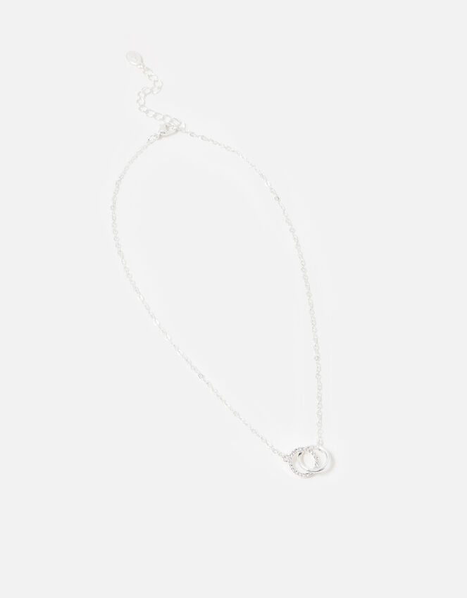 accessorize Linked Circle Pendant Necklace