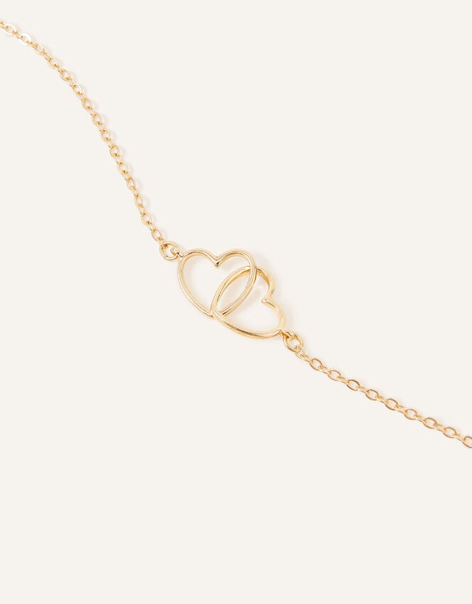 accessorize Linked Heart Pendant Necklace