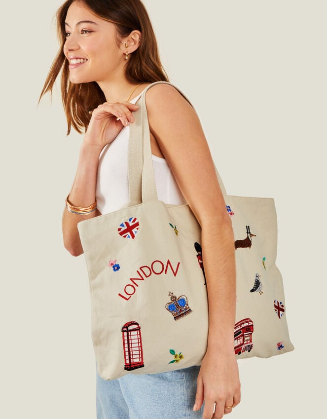 accessorize London Embroidered Shopper Bag