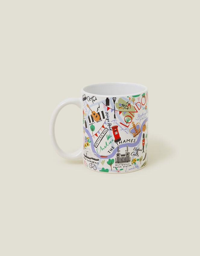 accessorize London Map Print Mug Multi