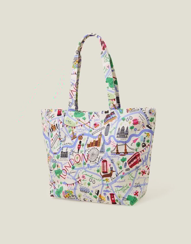 Accessorize London Map Print Shopper Bag