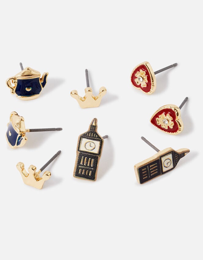 Accessorize London Stud Earrings 10 Pack