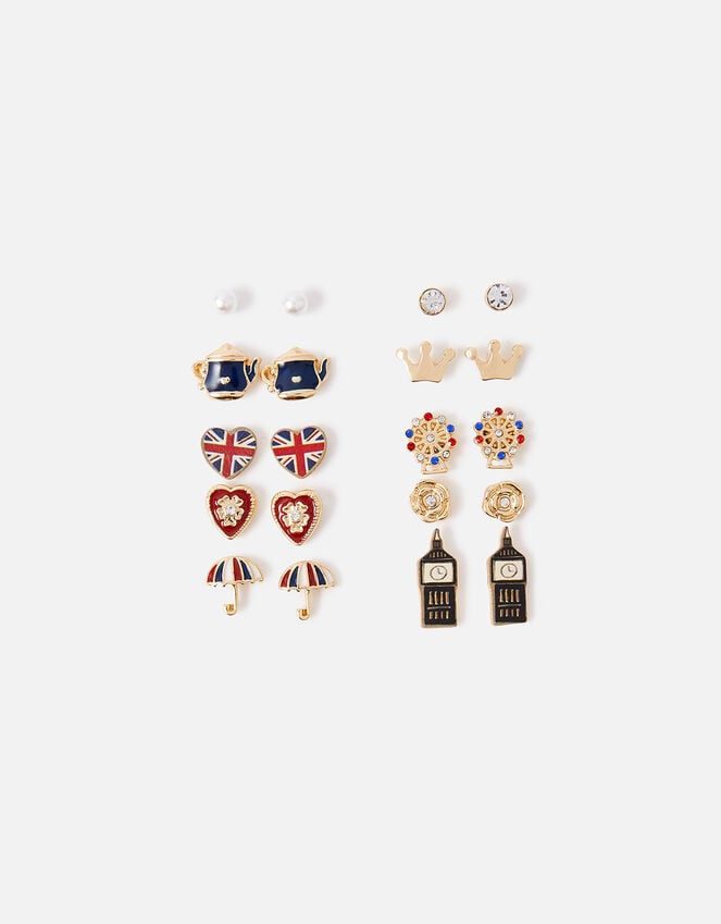 accessorize London Stud Earrings 10 Pack