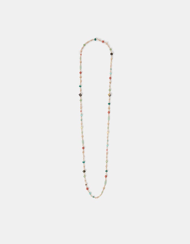Accessorize Long Bead Station Necklace