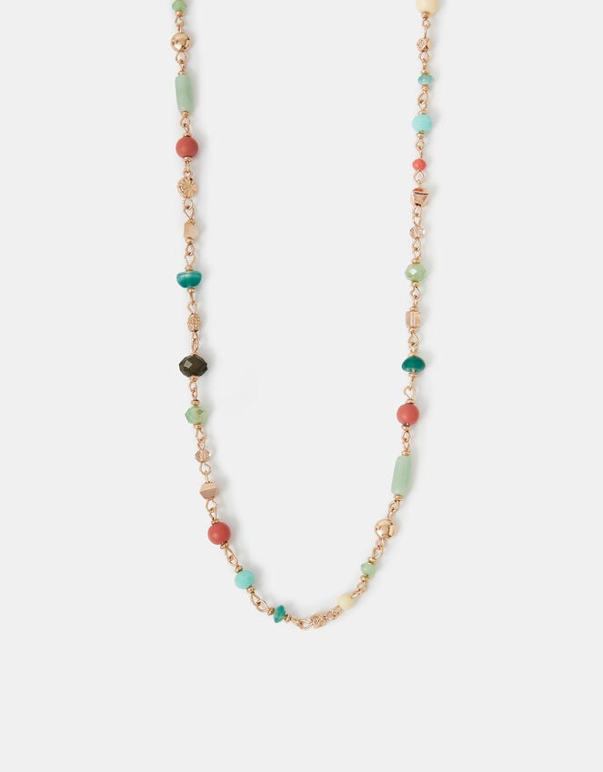 accessorize Long Bead Station Necklace