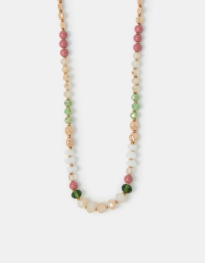 accessorize Long Beaded Rope Necklace