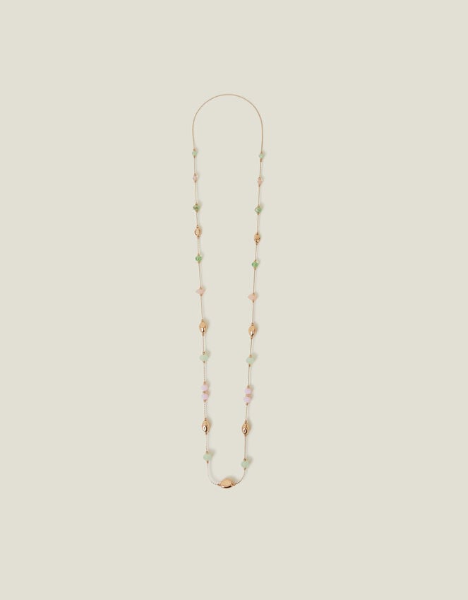 Accessorize Long Mix Bead Station Necklace