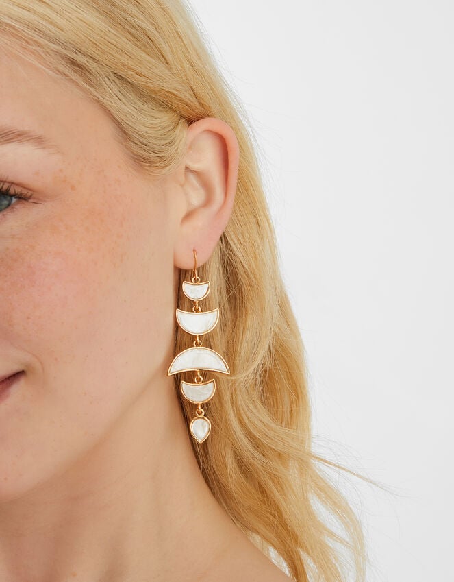 Accessorize Lunar Long Drop Earrings