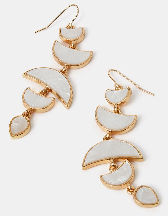 accessorize Lunar Long Drop Earrings
