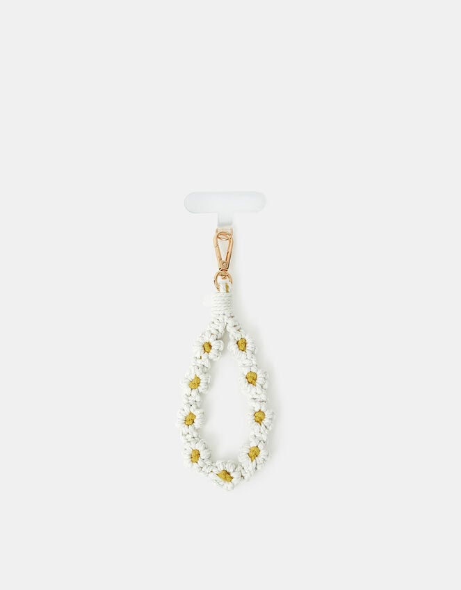 accessorize Macrame Daisy Phone Wrist Strap