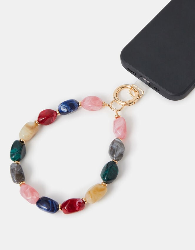 Accessorize Marble Bead Wrist Phone Strap