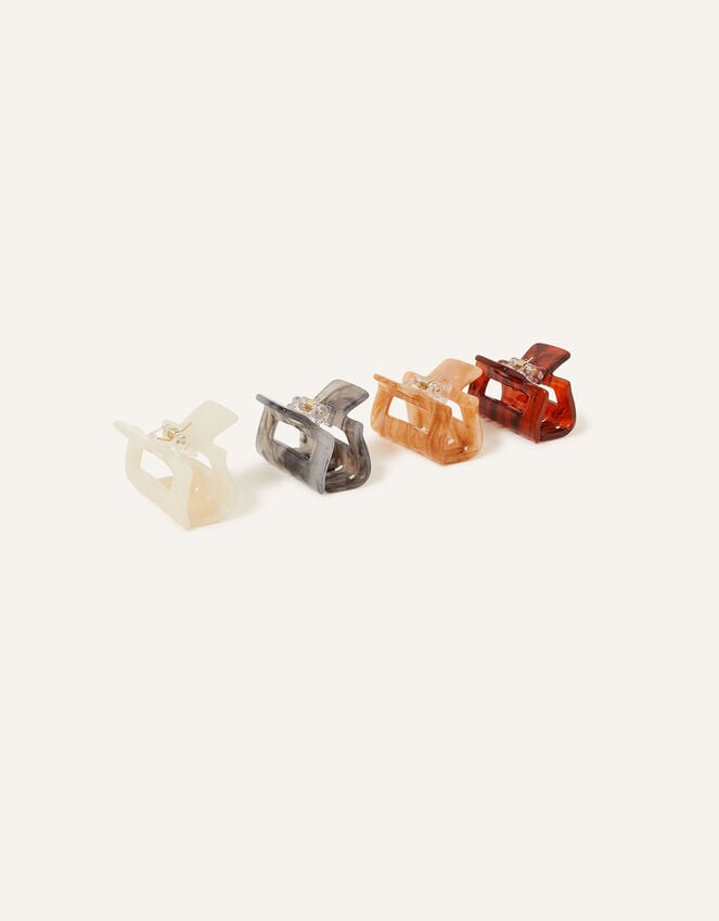 Accessorize Marble Claw Clips 4 Pack