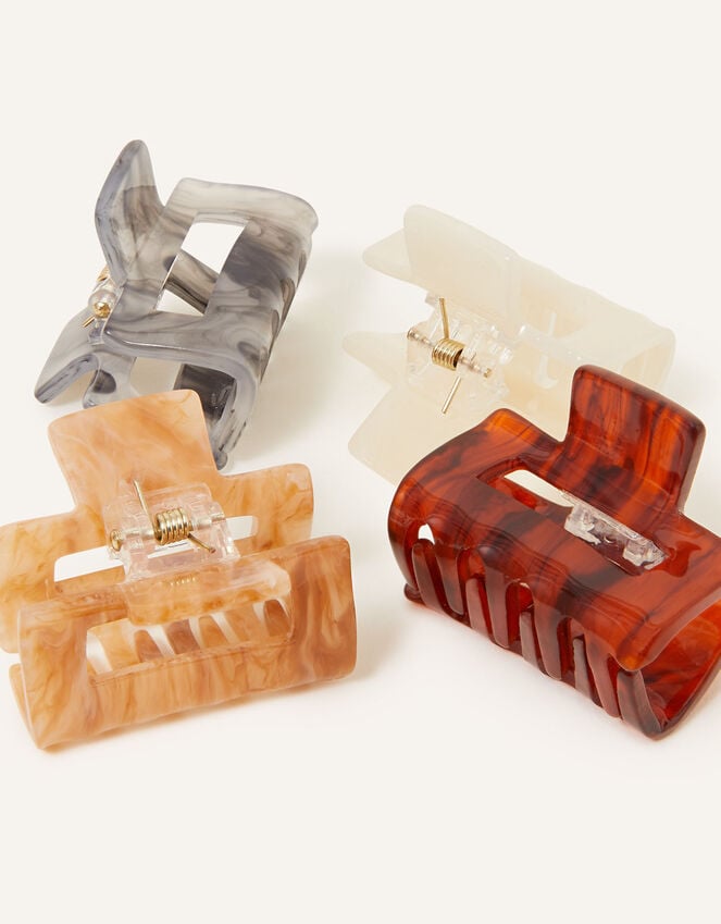 Accessorize Marble Claw Clips 4 Pack