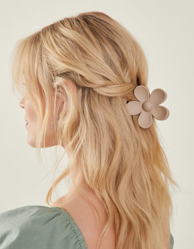 Accessorize Matte Flower Claw Clip