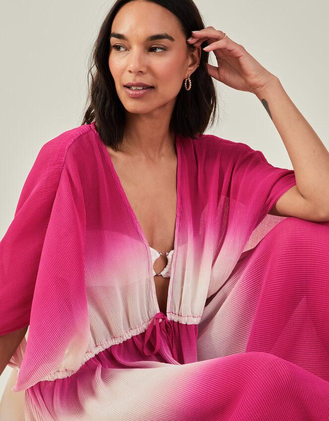 Accessorize Maxi Pleated Kaftan Pink