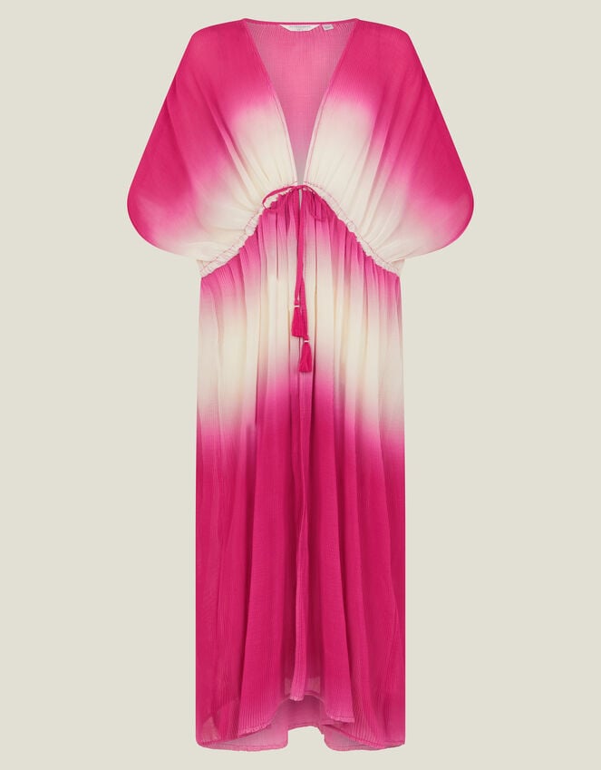Accessorize Maxi Pleated Kaftan Pink