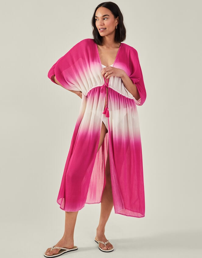 accessorize Maxi Pleated Kaftan Pink