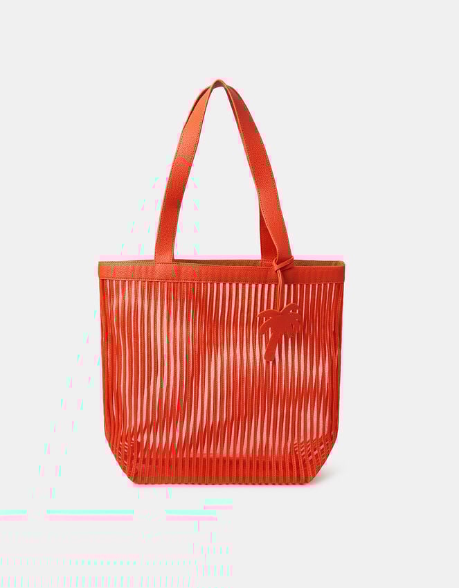 Accessorize Mesh Stripe Shopper Bag