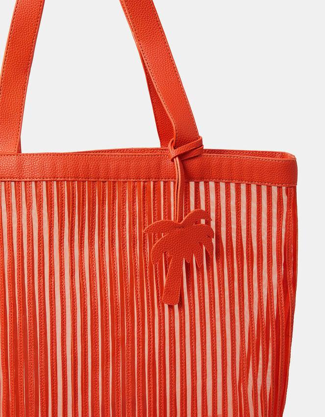 Accessorize Mesh Stripe Shopper Bag