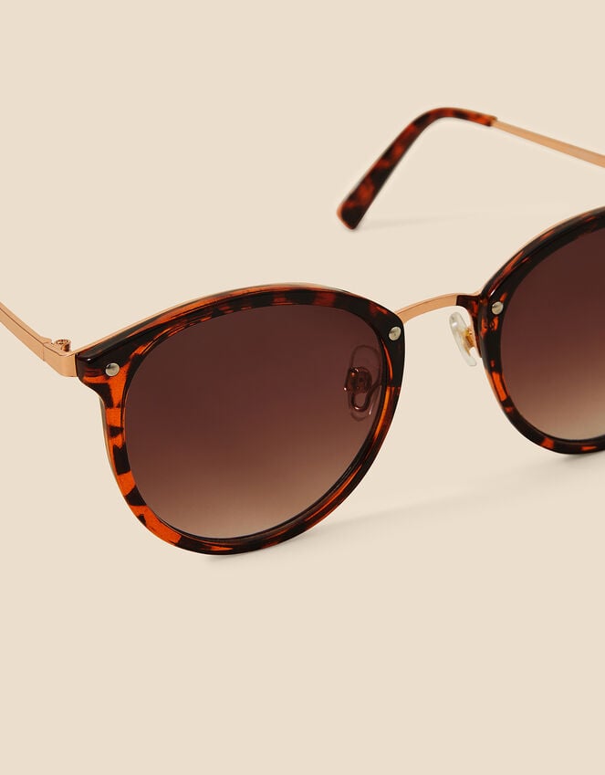 Accessorize Metal Bridge Round Preppy Sunglasses