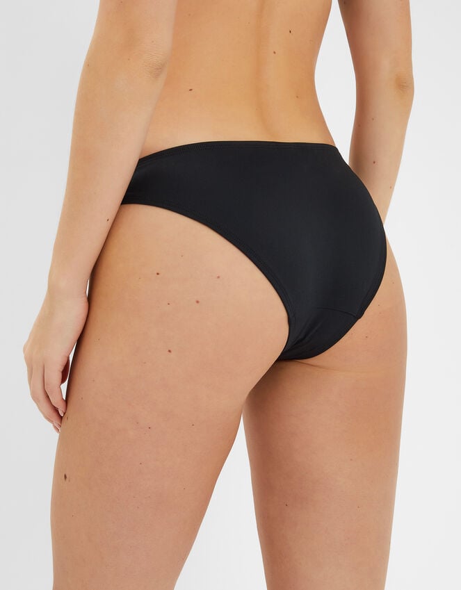 Accessorize Metal Detail Bikini Bottoms Black