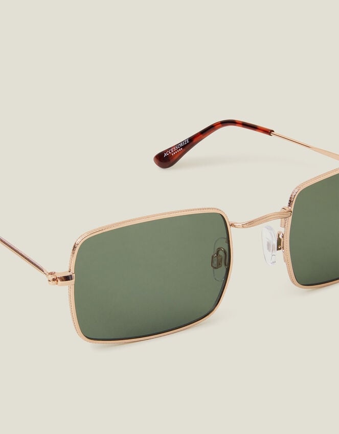 Accessorize Metal Frame Slim Square Sunglasses