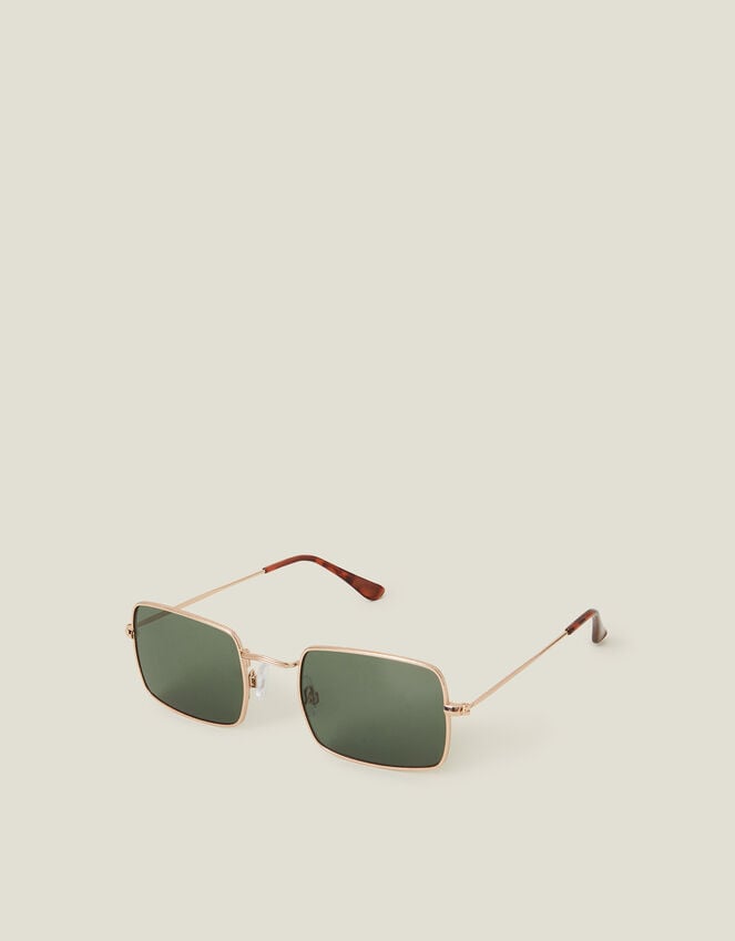 accessorize Metal Frame Slim Square Sunglasses