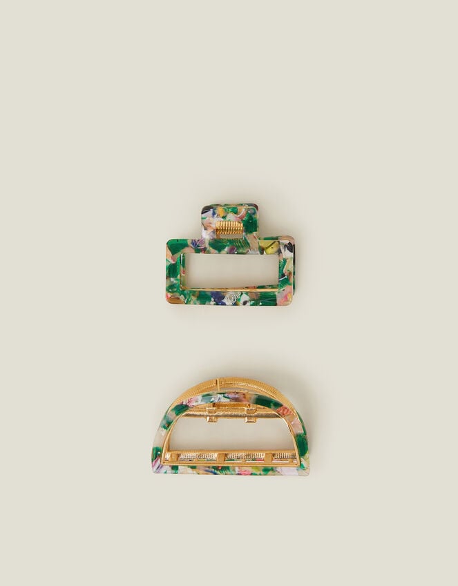 accessorize Metal Resin Claw Clips Set of Two